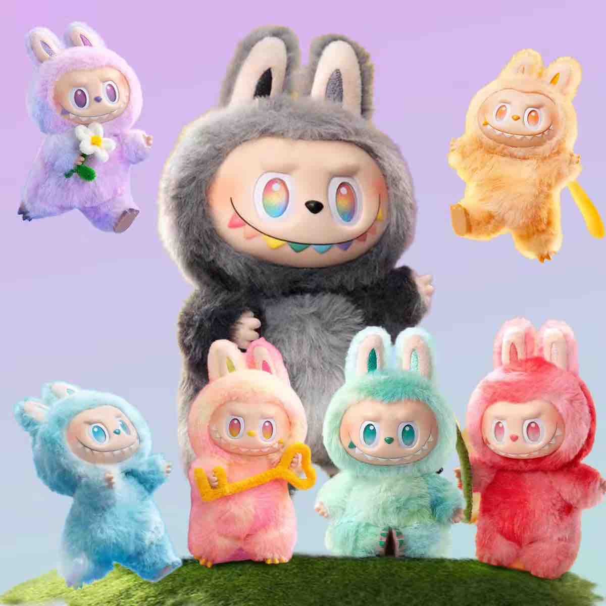 Labubu Doll Key Chain (Pop Mart) Pack Of 6 pieces Plush Pendant Blind Box Labubu Doll Key Chain (Pop Mart) Pack Of 6 pieces Plush Pendant Blind Box
