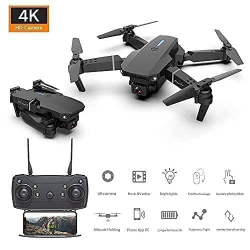 Drone with 4k Camera Foldable 1080P HD Drone with FPV Live Video, Smart Gestures Selfie