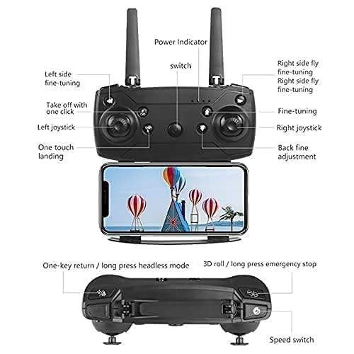 Drone with 4k Camera Foldable 1080P HD Drone with FPV Live Video, Smart Gestures Selfie