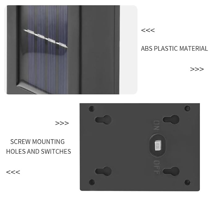 Solar Wall Lights with Motion Sensor Auto Chargeable Waterproof Exterior LED Sconce Front Porch