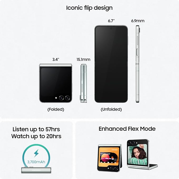 Samsung zFlip 5 (Mint Green 8GB 256GB) - 1 Month Seller Warranty