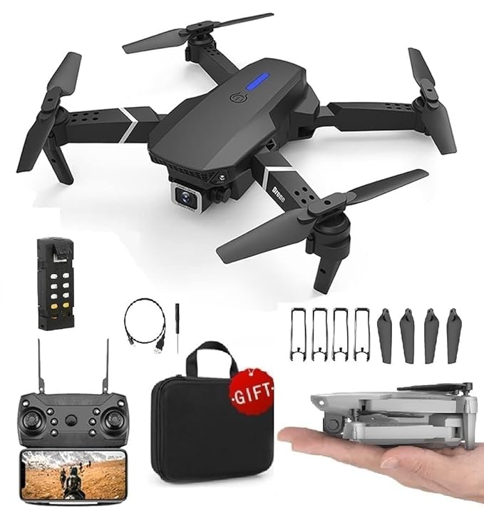 Drone with 4k Camera Foldable 1080P HD Drone with FPV Live Video, Smart Gestures Selfie