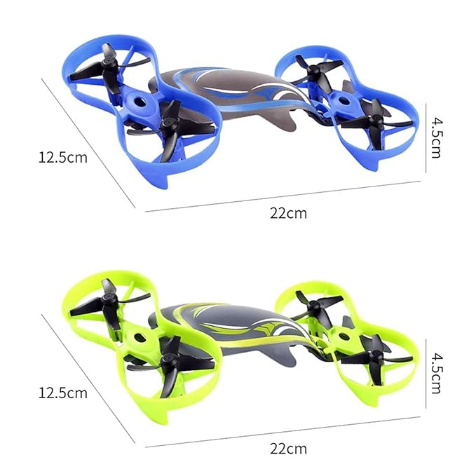 6 Channel Waterproof 2-in-1 Whale 6 Axis【Can swim in Water & Fly in Air】Quadcopter Drone【Pack of 1