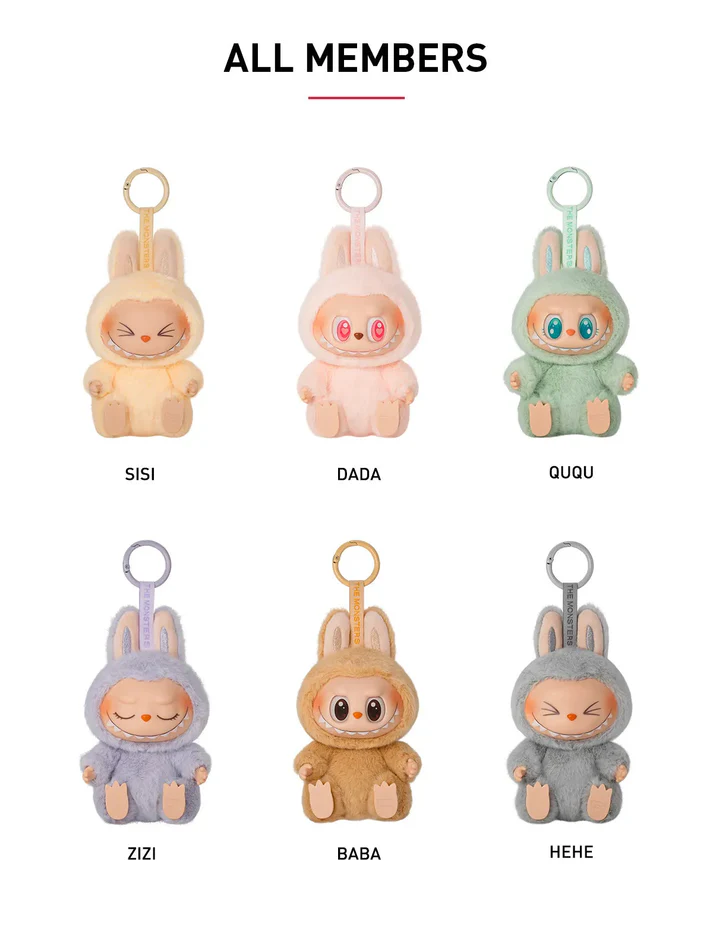 Labubu Have a seat Doll Key Chain Pack Of 1 piece Plush Pendant Blind Box Labubu Have a seat Doll Key Chain Pack Of 1 piece Plush Pendant Blind Box