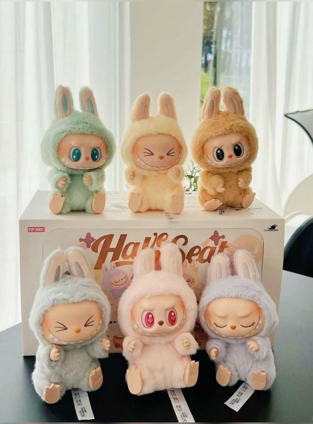 Labubu Have a seat Doll Key Chain Pack Of 1 piece Plush Pendant Blind Box Labubu Have a seat Doll Key Chain Pack Of 1 piece Plush Pendant Blind Box