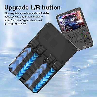 R36s Retro Handheld Game Console with 64G 3.5 Inch IPS Screen Built-in 20000+ Classic Games